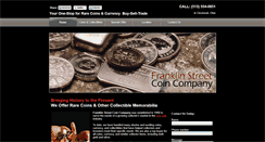 Desktop Screenshot of franklinstreetcoins.com